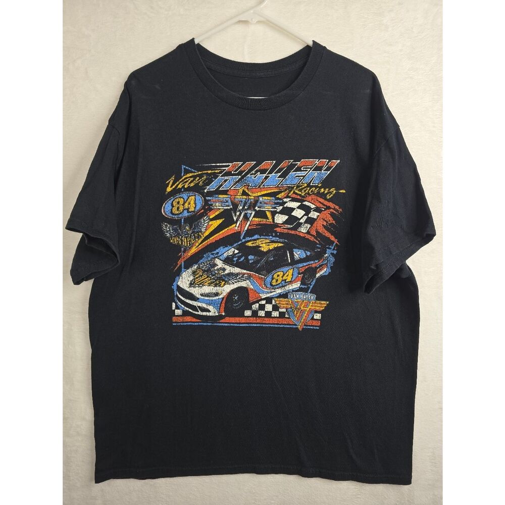 3/$25 Van Halen Racing Graphic T-Shirt Men’s XL Black Vintage Style Band Tee
